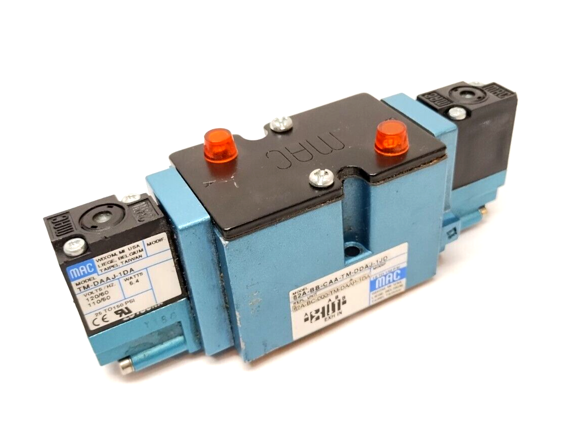 TM-DAAJ-1DA, 82A-BC-000-TM-DAAP-1DA, 82A-BB-CAA-TM-DDAJ-1JD | MAC Valves 82A-BB-CAA-TM-DDAJ-1JD Solenoid Valve 82A-BC-000-TM-DAAP-1DA - Used - Maverick Industrial Sales