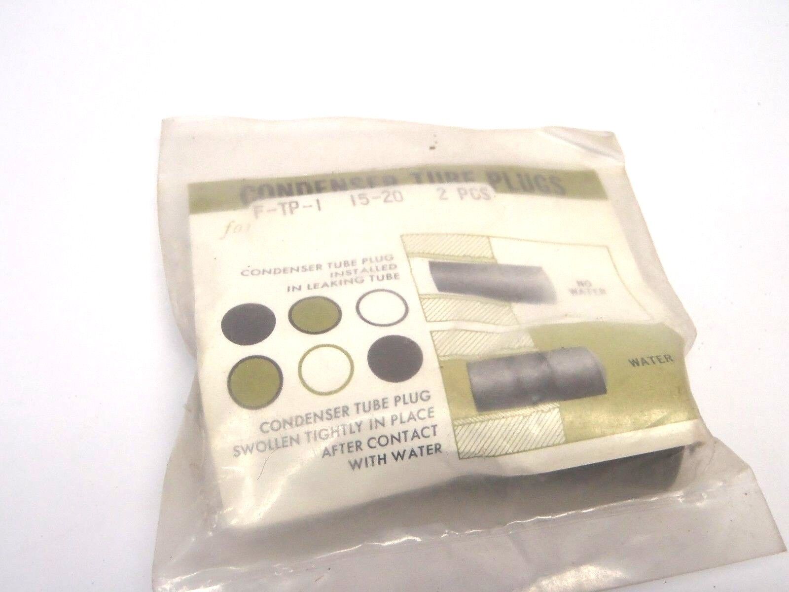 2 pack NUPRO Condenser Tube Fiber Plugs for FIB-TP-1-(15-20) - New – Open box - Maverick Industrial Sales