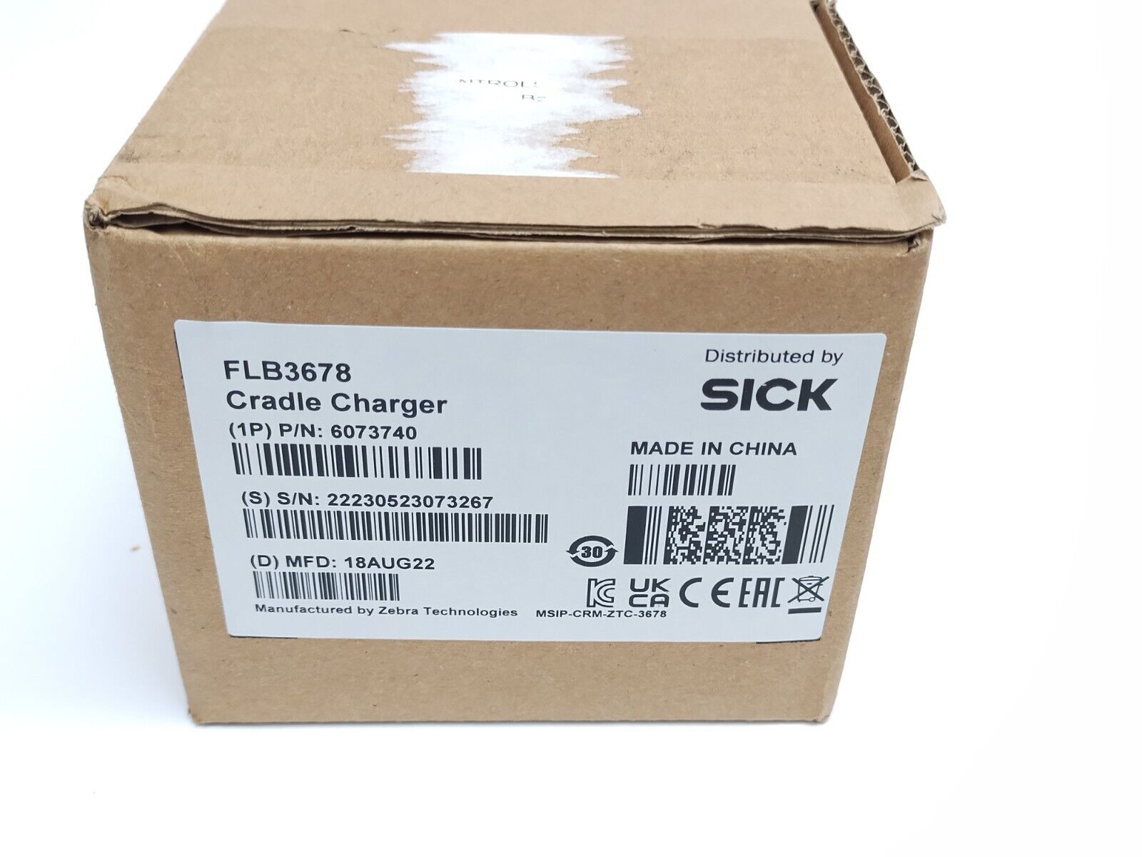 6073740, FLB3678, 3678 | Sick FLB3678 Handheld Scanner Cradle/Charger 6073740 Zebra 3678 - New – Open box - Maverick Industrial Sales