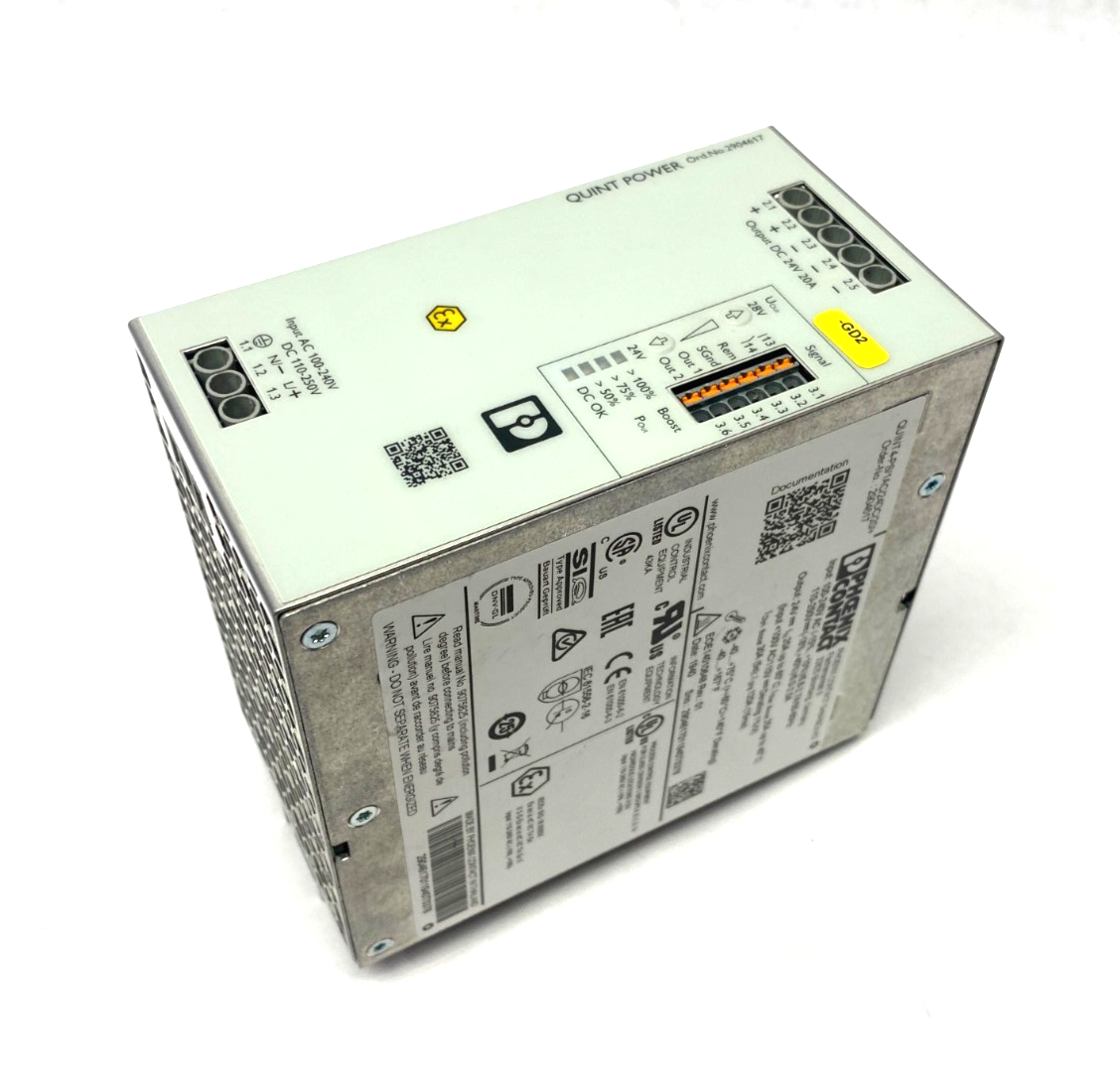 Phoenix Contact QUINT4-PS/1AC/24DC/20/+ Primary Switched Power Supply 2904617 - Used - Maverick Industrial Sales