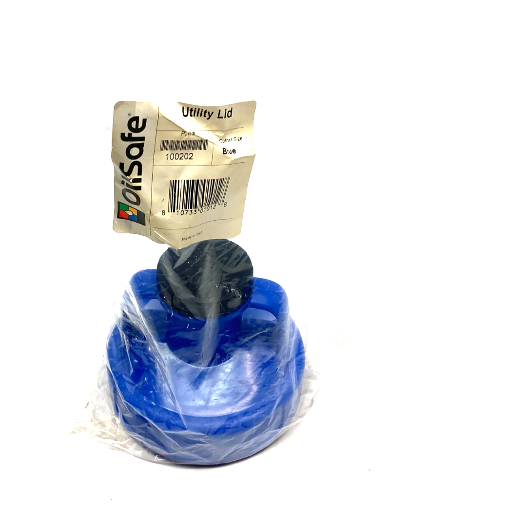100202 | Oilsafe Utility Lid, Blue, 48mm Opening - New - Maverick Industrial Sales