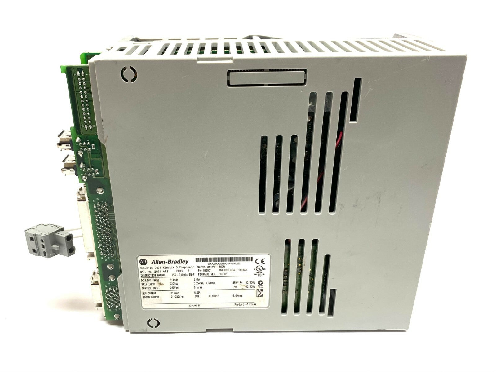 Allen Bradley 2071-AP8 Series B Servo Drive 186001 - For parts or not working - Maverick Industrial Sales