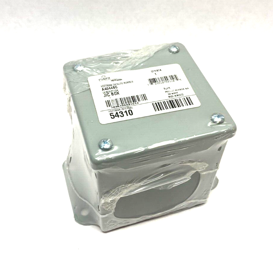 Hoffman A4044SC nVent Screw Cover Junction Enclosure Gray 4" x 4" x 4" - New - Maverick Industrial Sales