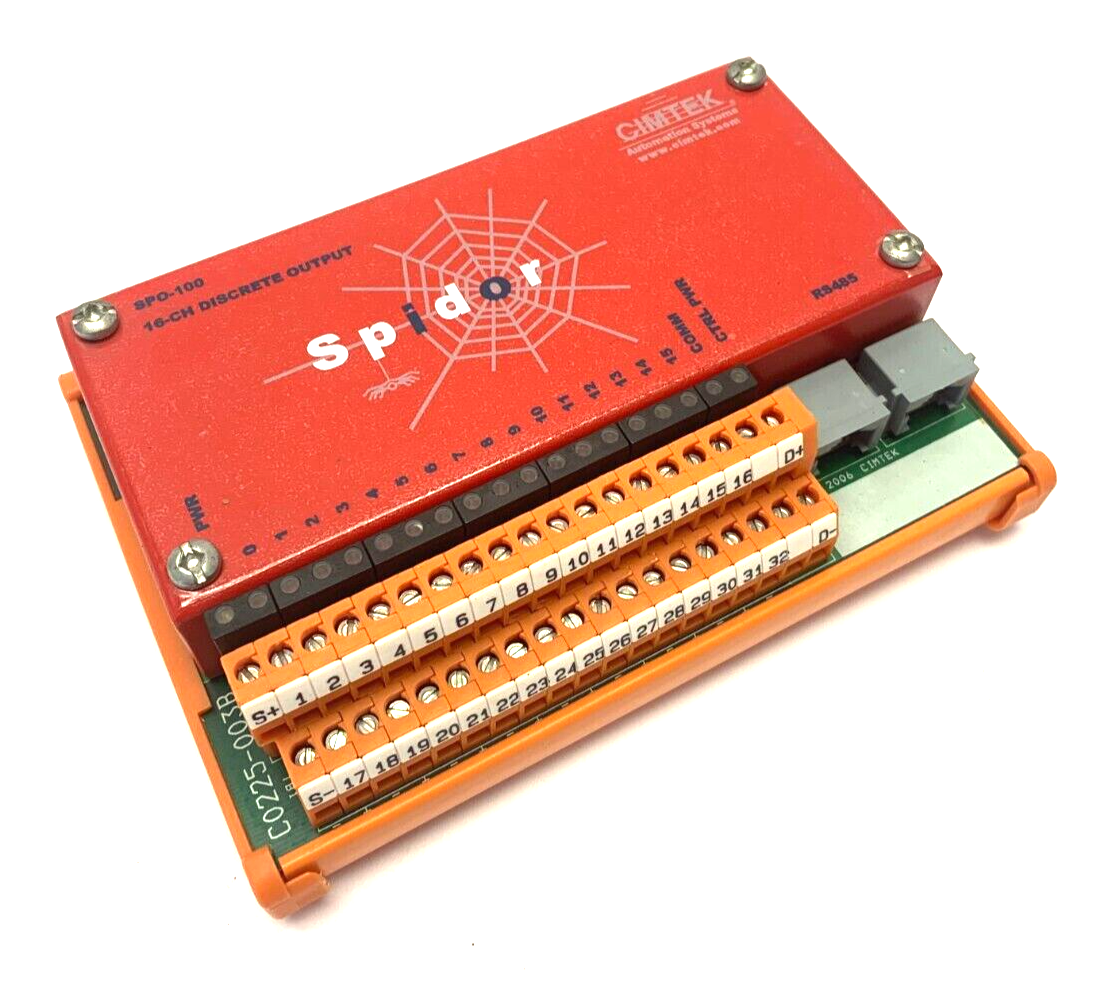 SPO-100 | Cimtek Spidor 16 Channel Discrete Output C0225-003B - Used - Maverick Industrial Sales