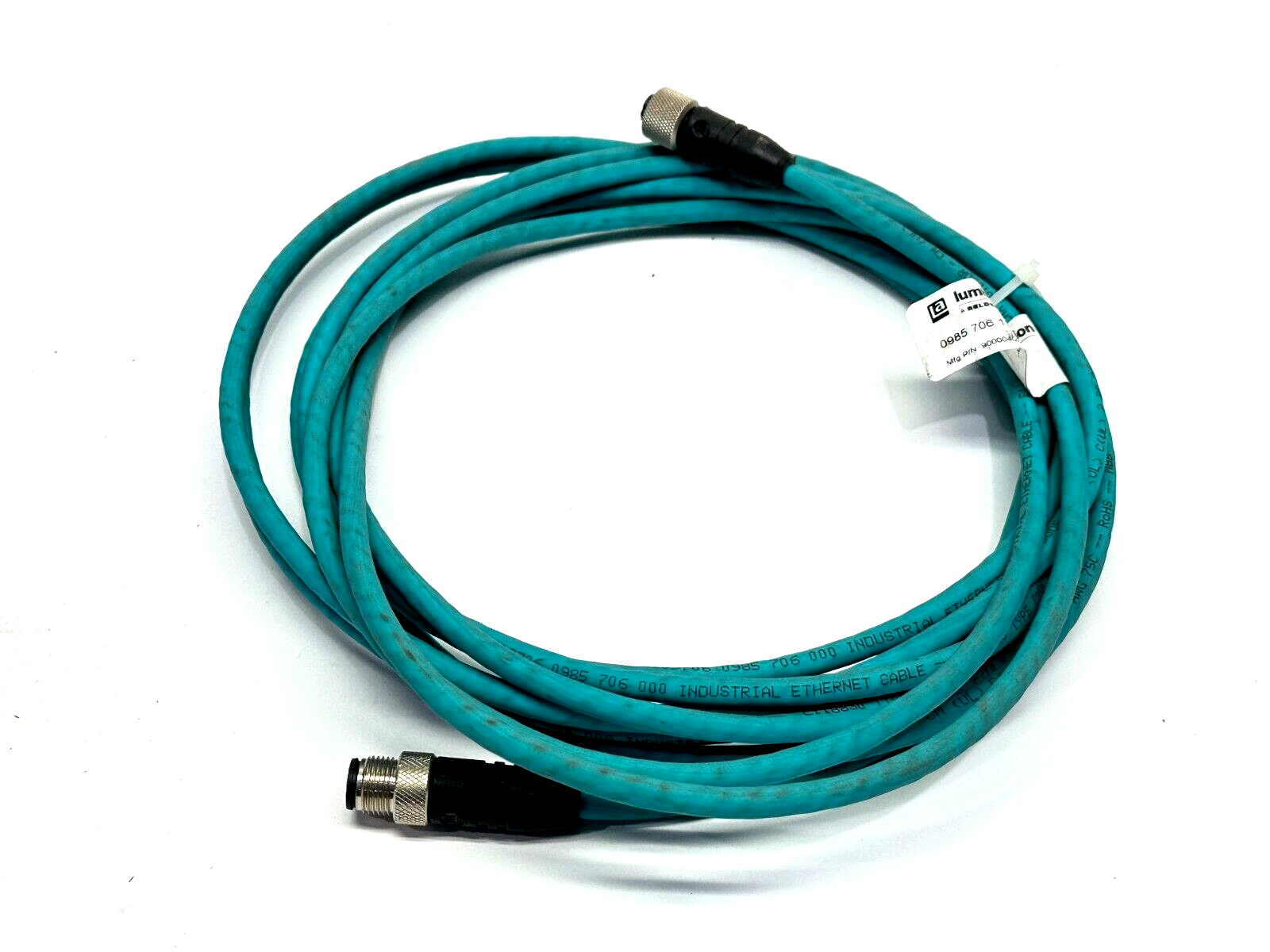 Lumberg Automation 0985 706 102/5M Sensor Cable M/F M12 4-Pin 5m 900004025 - Maverick Industrial Sales