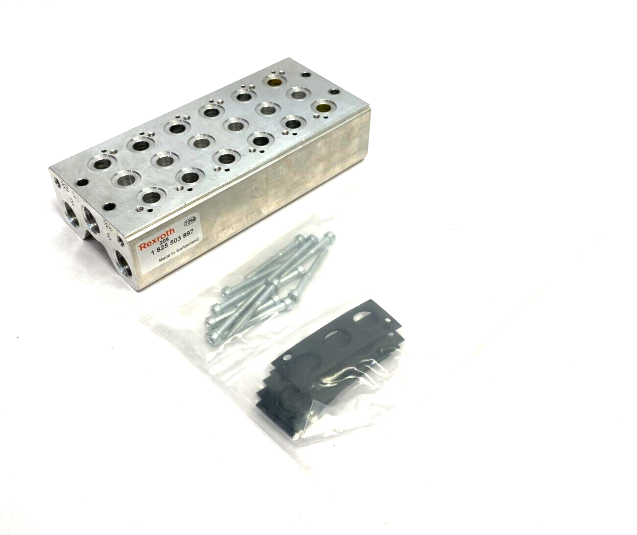 Bosch Rexroth 1825503897 Pneumatic Manifold Assembly Plate 6-Station - Maverick Industrial Sales