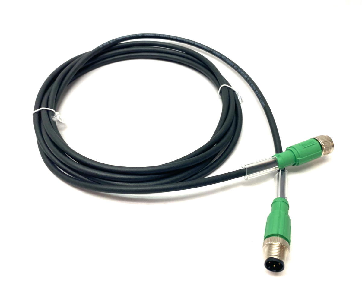 SAC-4P-M12MS/3,0-PUR/M12FS SH, 1500871 | Phoenix Contact SAC-4P-M12MS/3,0-PUR/M12FS SH Double Ended Cordset 1500871 - New – Open box - Maverick Industrial Sales