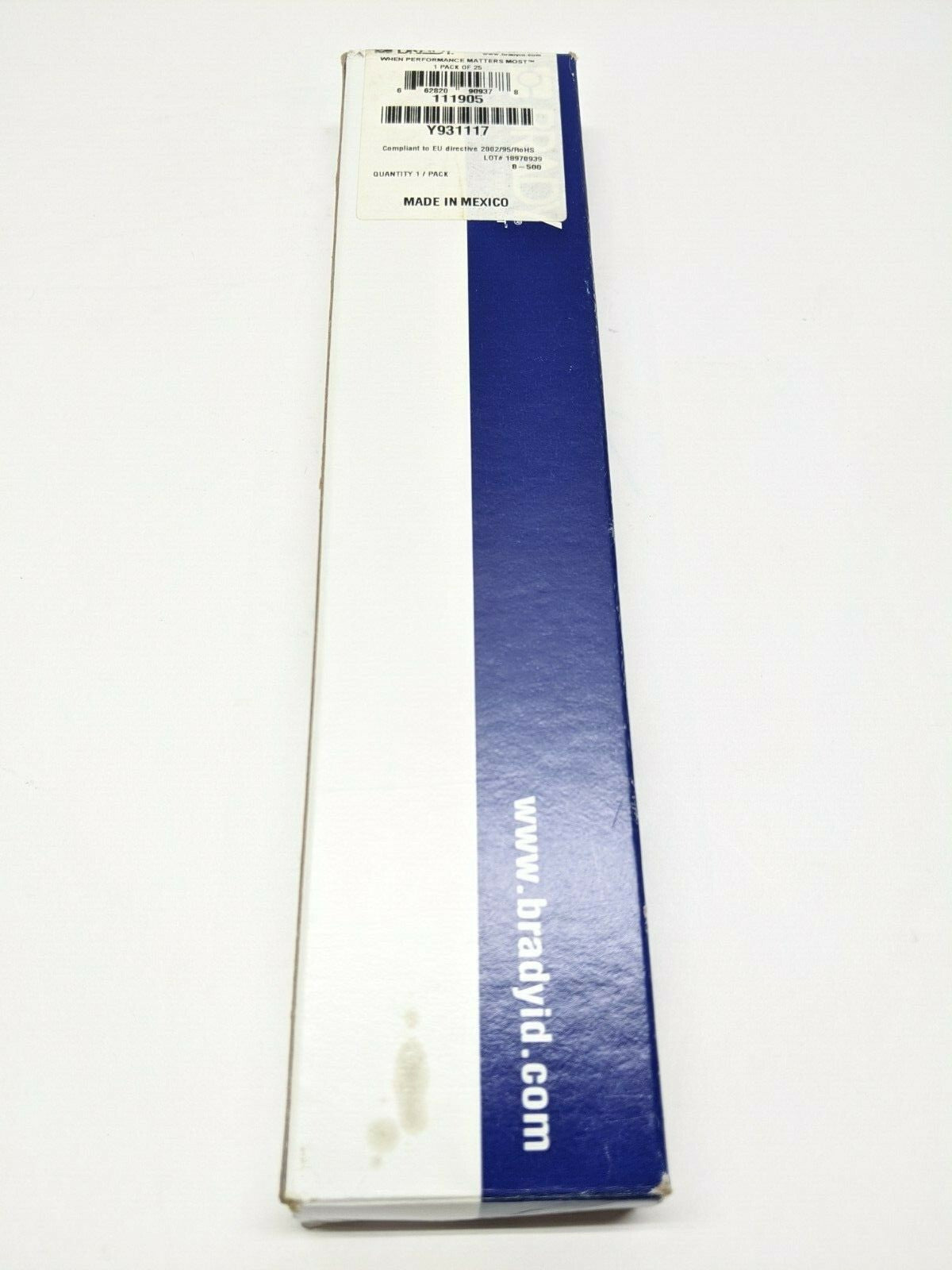 Brady WM-19-PK Vinyl Cloth Wire Marker LOT OF 14 Sheets - New – Open box - Maverick Industrial Sales