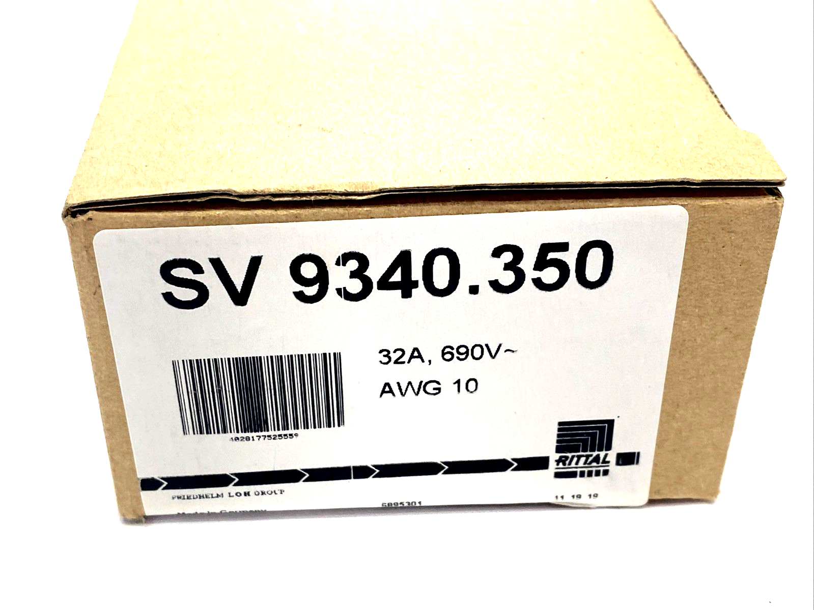 Rittal SV 9340.350 OM Adapter 32A 690V 10 AWG 9340350 - New – Open box - Maverick Industrial Sales