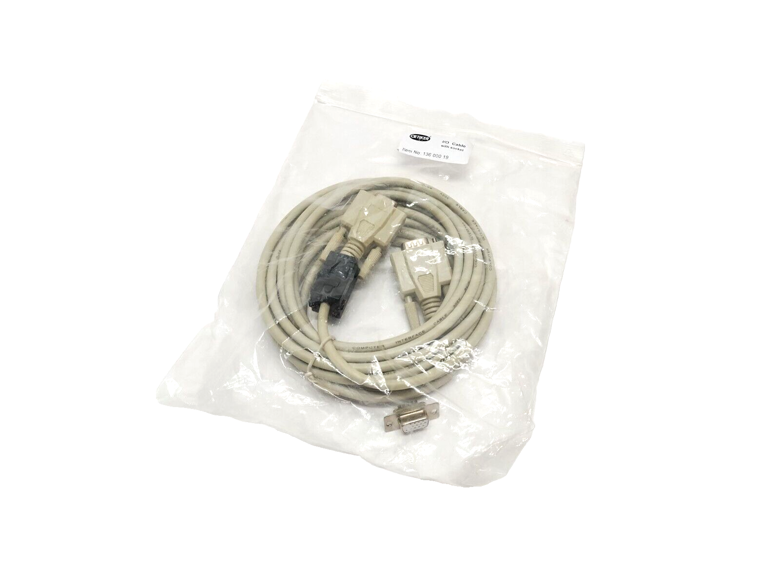 13600019, 136 000 19 | Oetiker 13600019 I/O Cable w/ Socket 5m - New Other - Maverick Industrial Sales