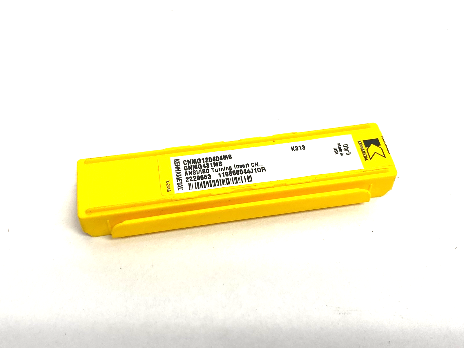 Kennametal 2229653 Kenloc™ Negative Inserts CNMG120404MS PKG OF 5 - Maverick Industrial Sales