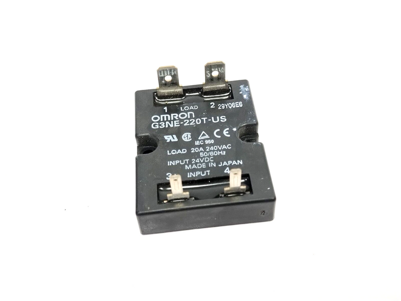 Omron G3NE-220T-US Solid State Relay 240VAC 20A Load 24VDC Input - Maverick Industrial Sales