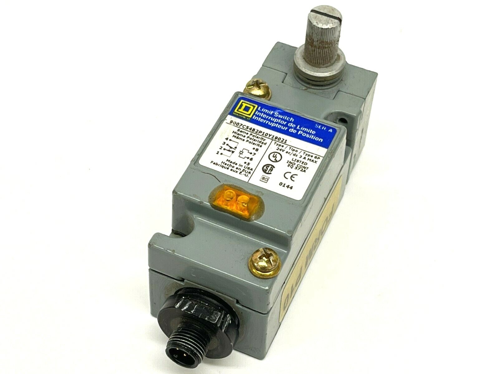 9007C54DP10Y19021 | Square D Ser. A Limit Switch Type 6P - Used - Maverick Industrial Sales