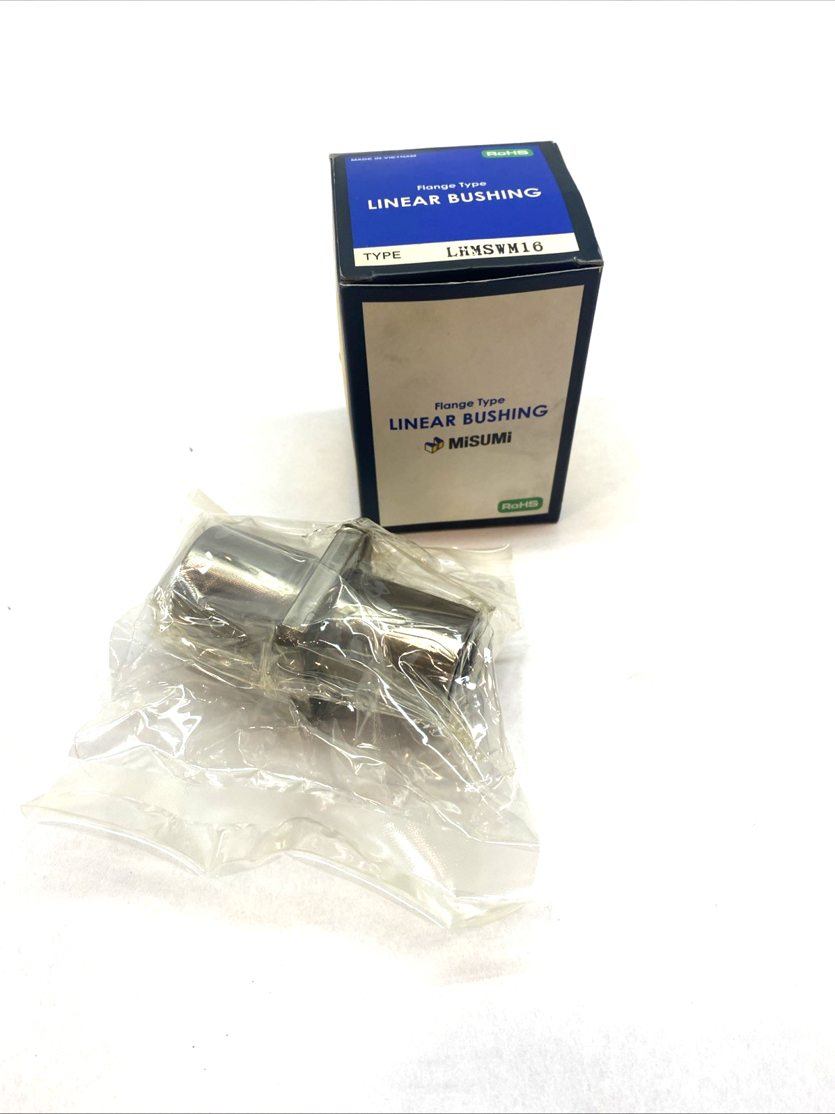 MISUMI LHMSWM16 Square Flanged Linear Ball Bearing 16 mm - New – Open box - Maverick Industrial Sales