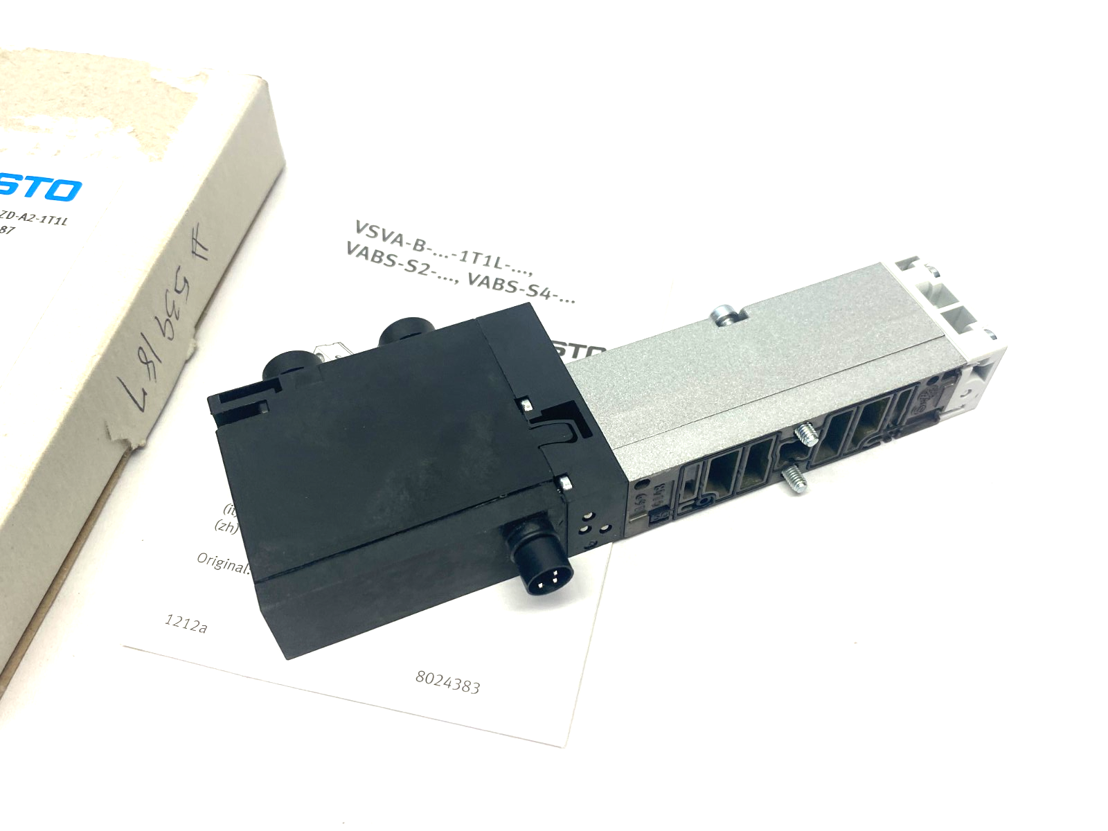 Festo VSVA-B-P53E-ZD-A2-1T1L Solenoid Valve, 5/3, Exhausted 539187 - Maverick Industrial Sales