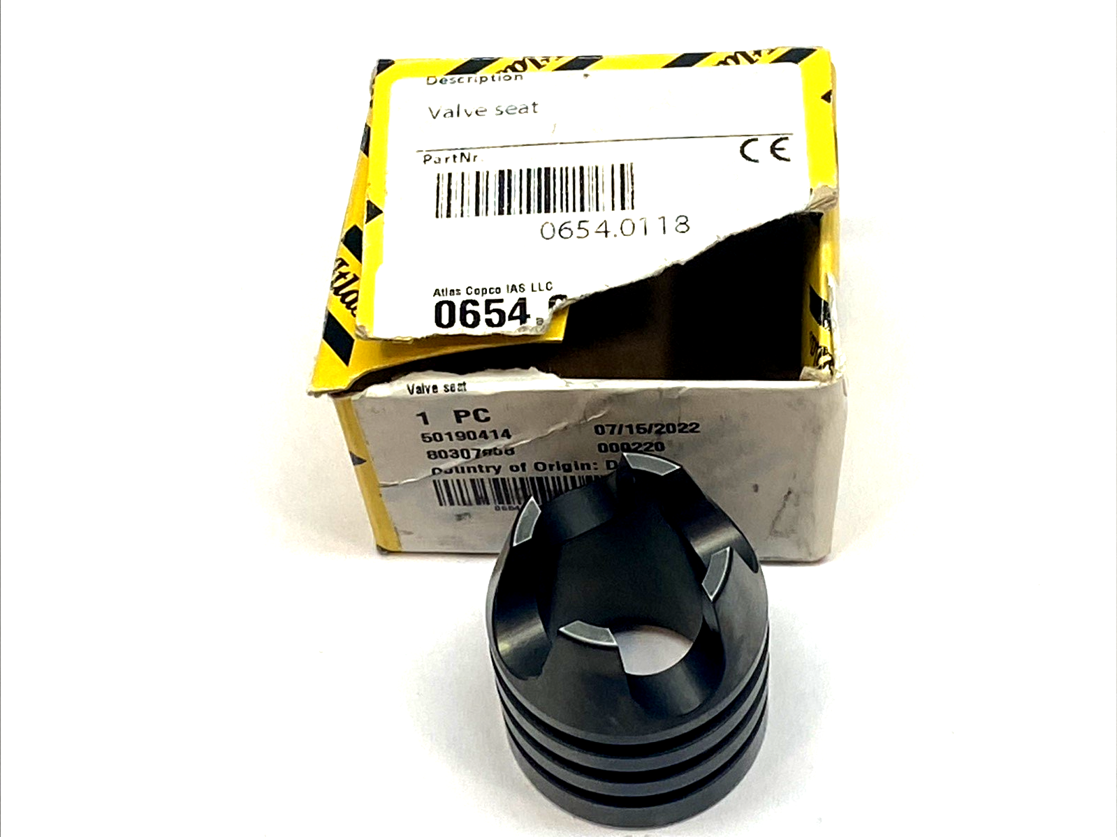 0654.0118 | Atlas Copco Valve Seat - New – Open box - Maverick Industrial Sales