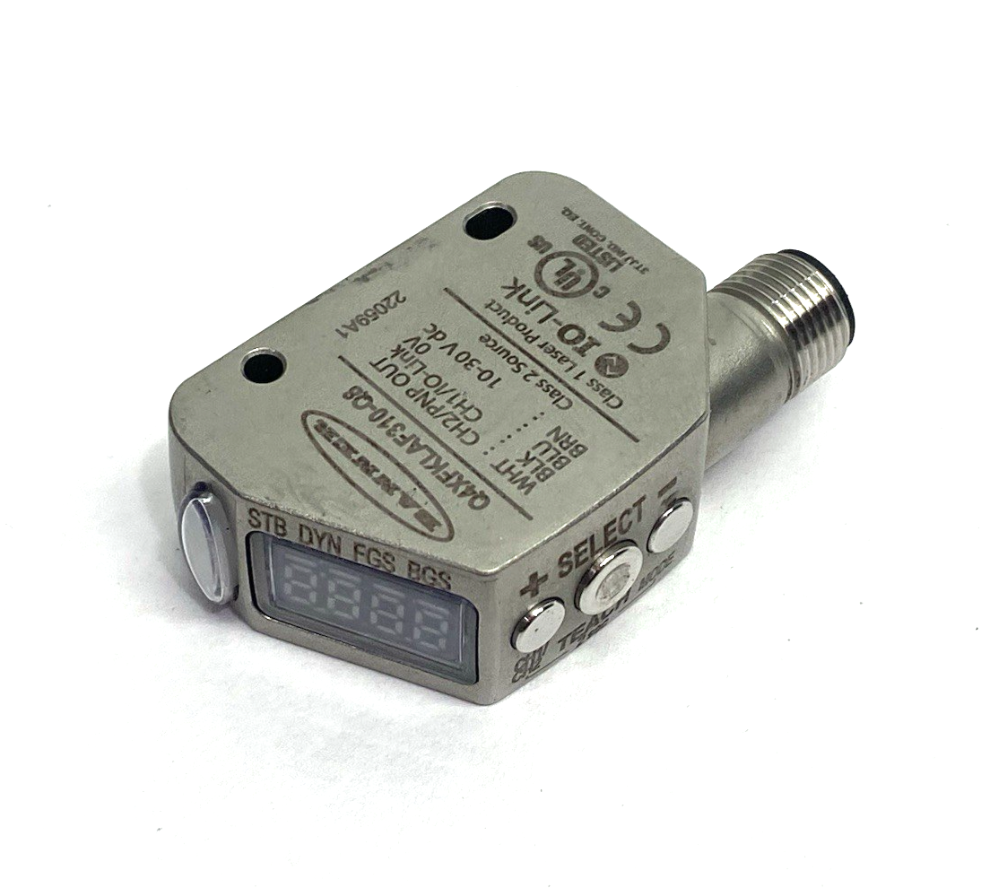 Q4XFKLAF310-Q8 | Banner IO-Link Rugged Laser Distance Sensor, Adjustable Fld 97341 - Used - Maverick Industrial Sales