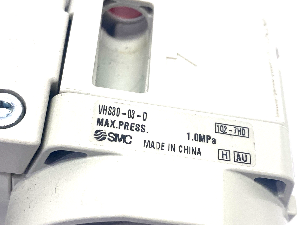VHS30-03-D | SMC 3-Port Pneumatic Pressure Relief Hand Valve - New Other - Maverick Industrial Sales