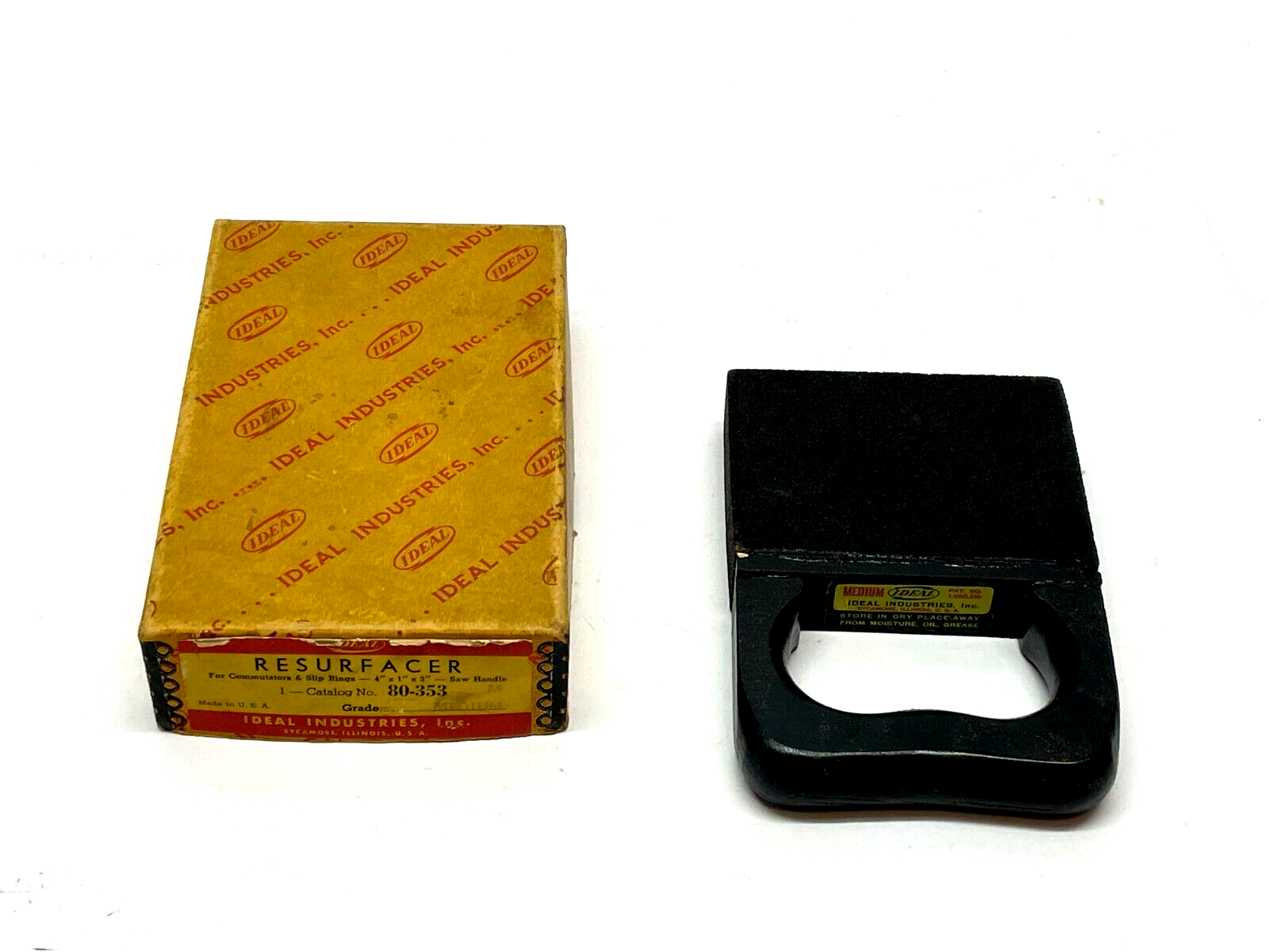 Ideal 80-353 Resurfacer 4" x 1" x 3" Medium Grade - New – Open box - Maverick Industrial Sales