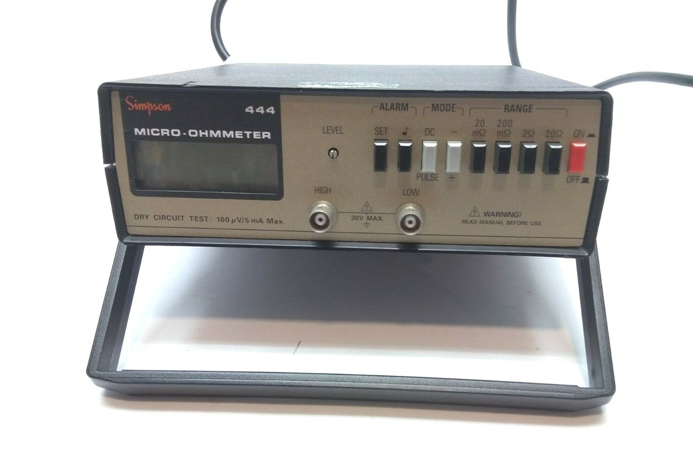 Simpson 444 Micro-Ohmmeter Dry Circuit Test Unit - For parts or not working - Maverick Industrial Sales