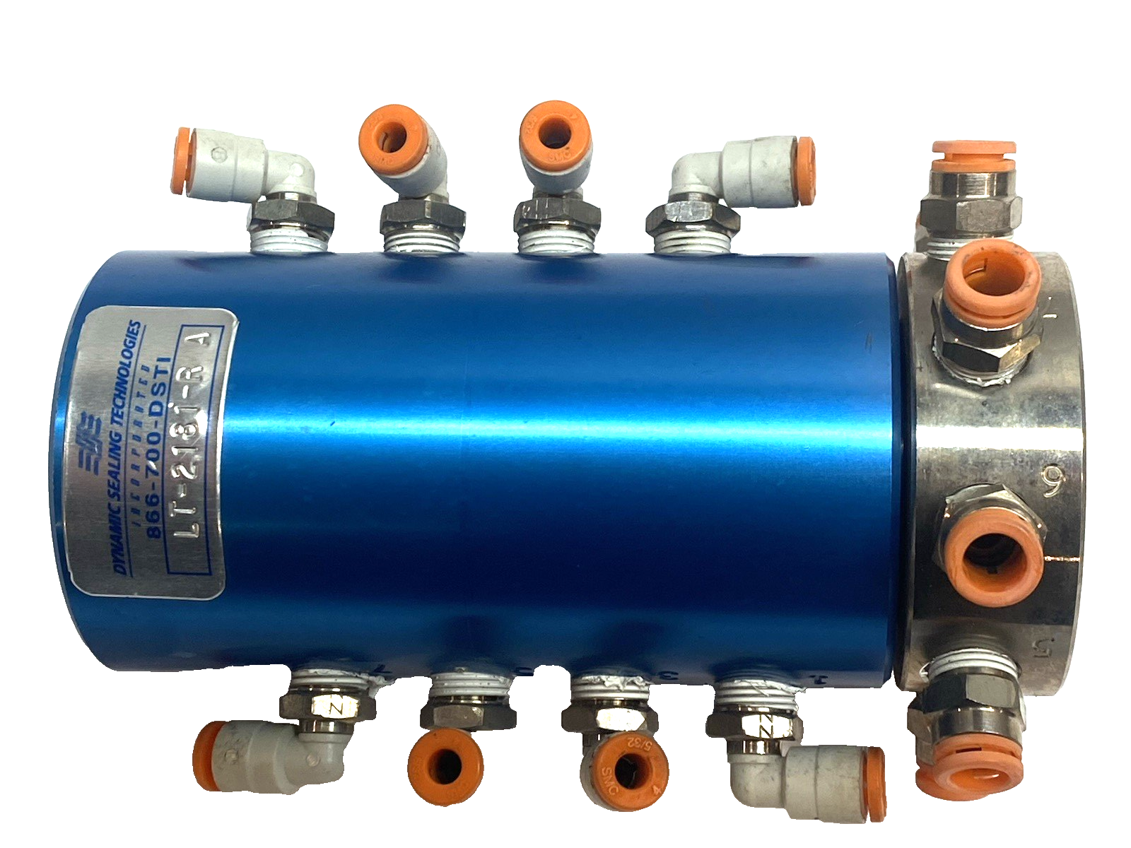 LT-2181-R.A | DSTI 8-Passage Rotary Union Air/Vacuum LT Series 600 PSI- Used - Maverick Industrial Sales