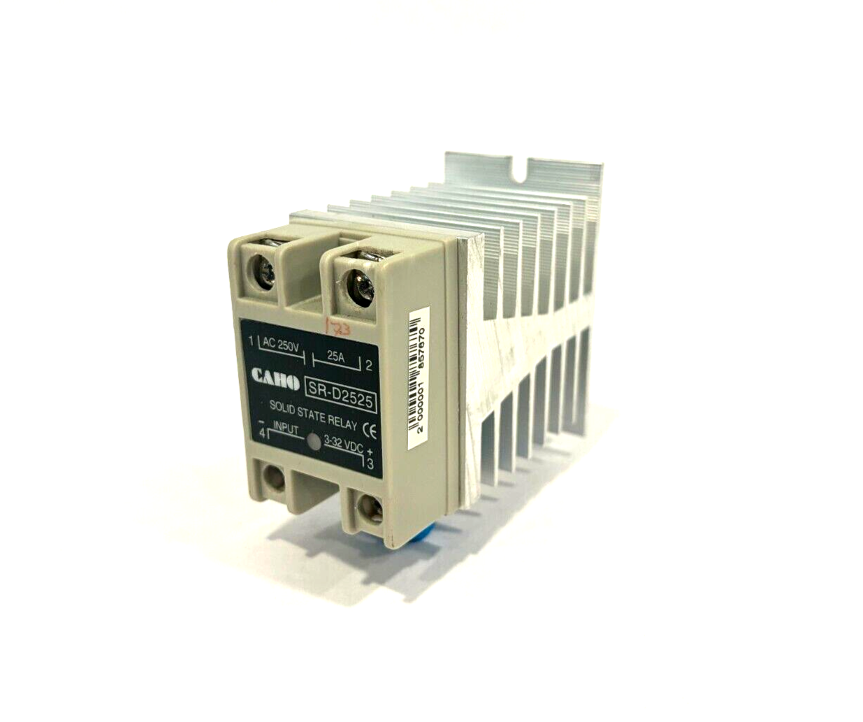 Caho SR-D2525 Solid State Relay on Heat Sink, DIN - Maverick Industrial Sales
