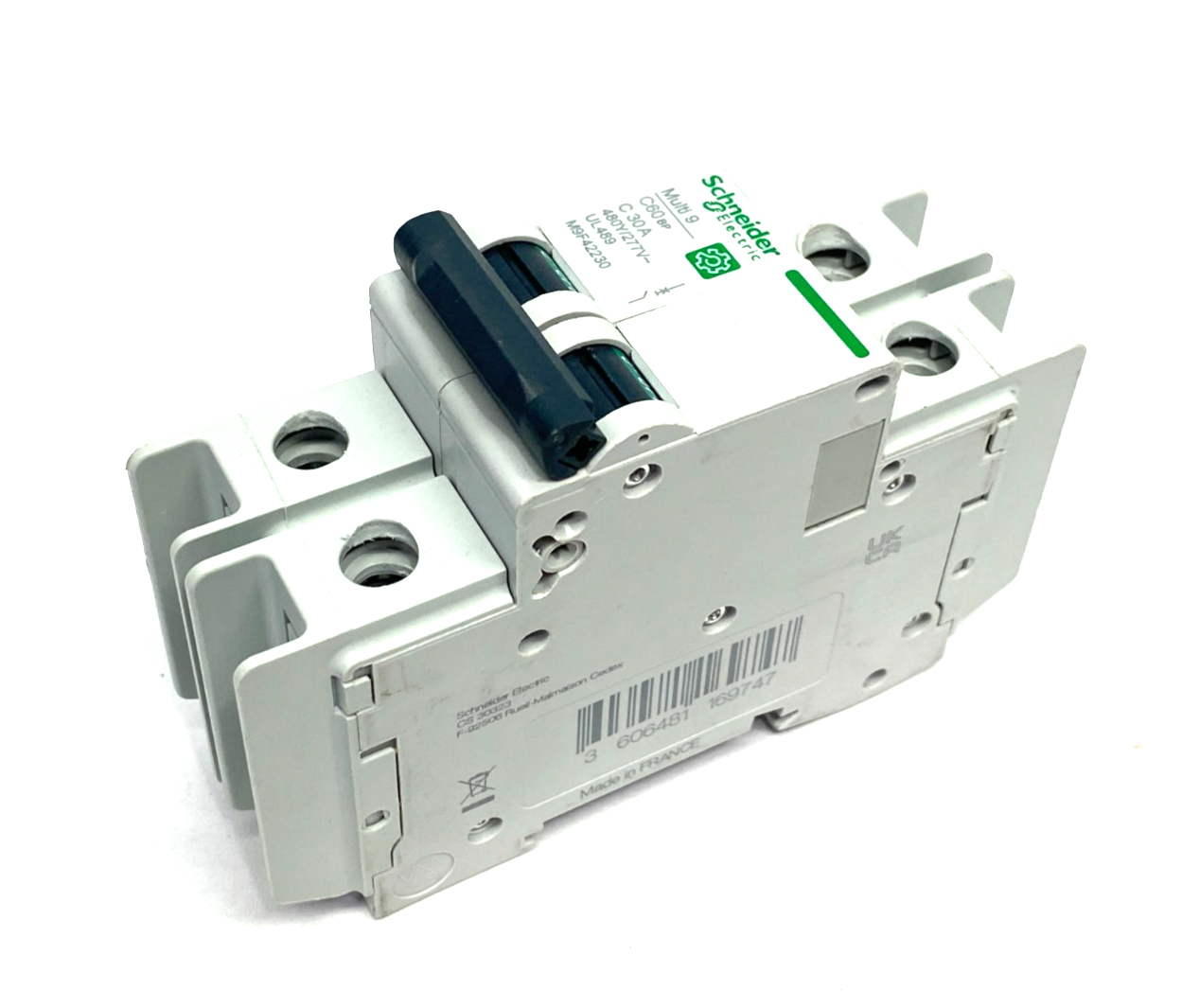 M9F42230 | Schneider Electric Multi9 Miniature Circuit Breaker 2-Pole C-curve - New – Open box - Maverick Industrial Sales