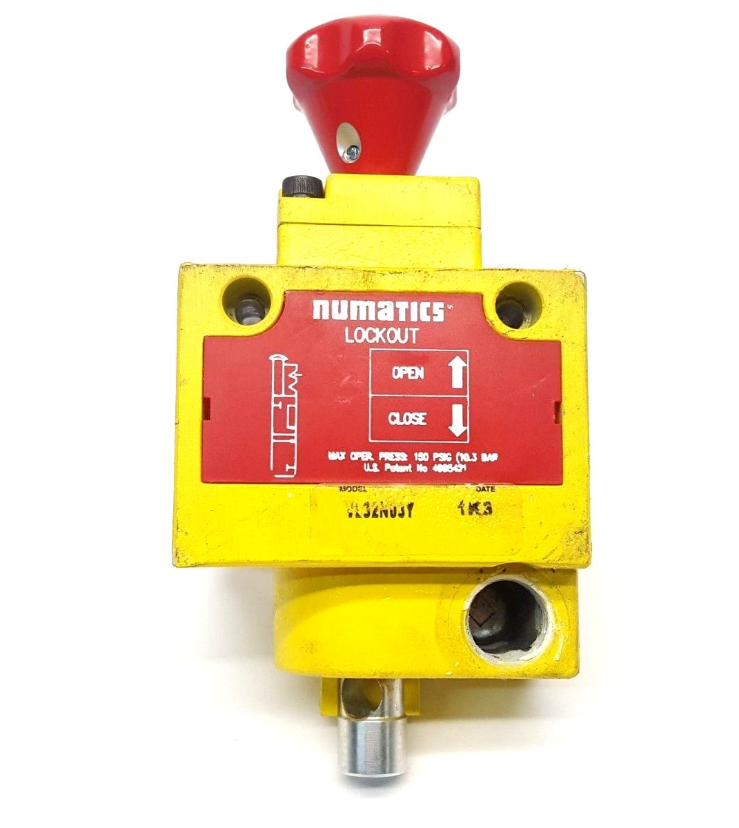 VL32N03Y | Emerson Numatics™ Lockout/Shutoff Valve 3/8" In/Out 1/2" Exhaust - Used - Maverick Industrial Sales