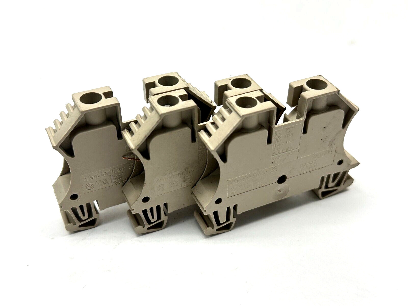 Weidmuller 1020300000 WDU 10 Terminal Block 57A 1000V LOT OF 3 - Used - Maverick Industrial Sales