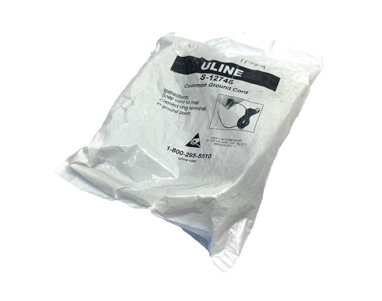 ULINE S-12745 15' Replacement Common Grounding Cord - New - Maverick Industrial Sales