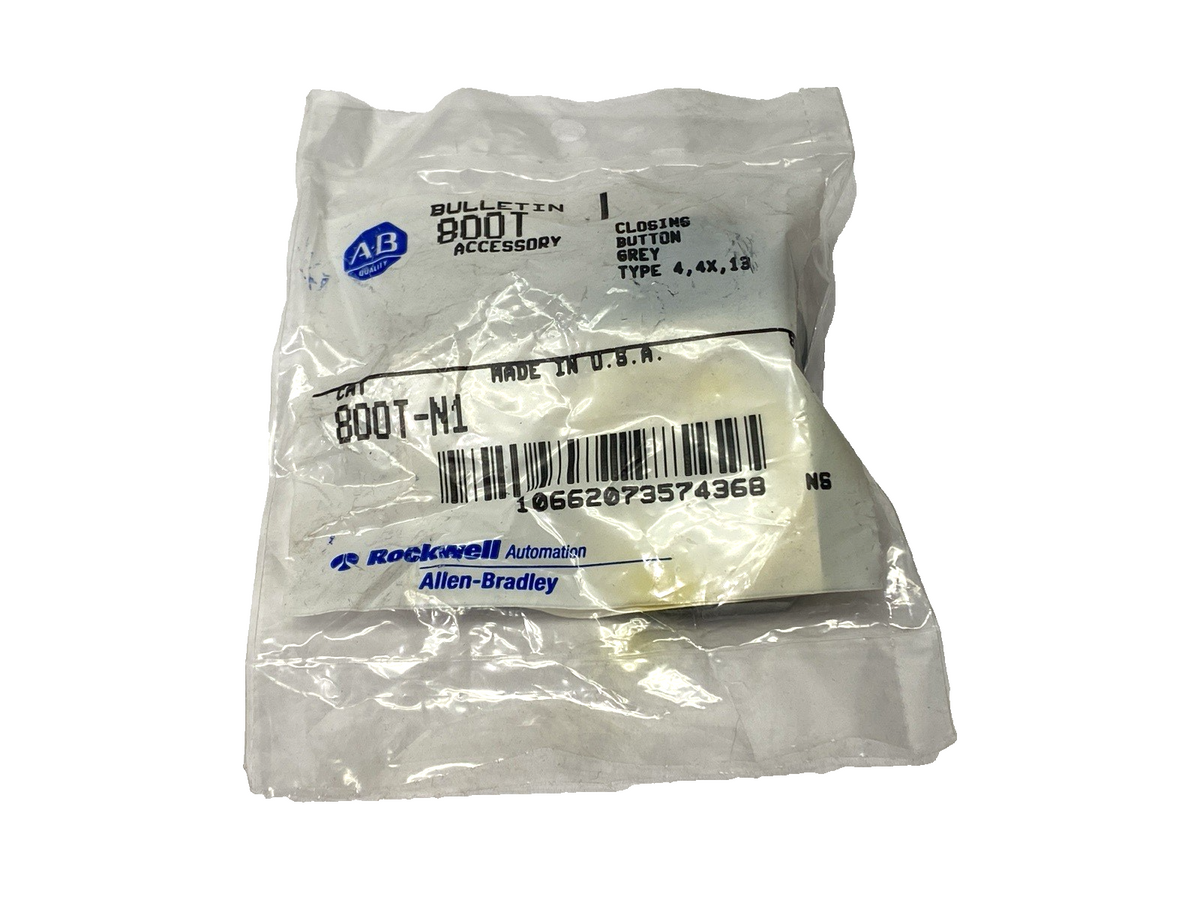 800T-N1 Ser. T | Allen Bradley Gray Push Button Accessory 30mm Type 4, 4X, 13 - New - Maverick Industrial Sales