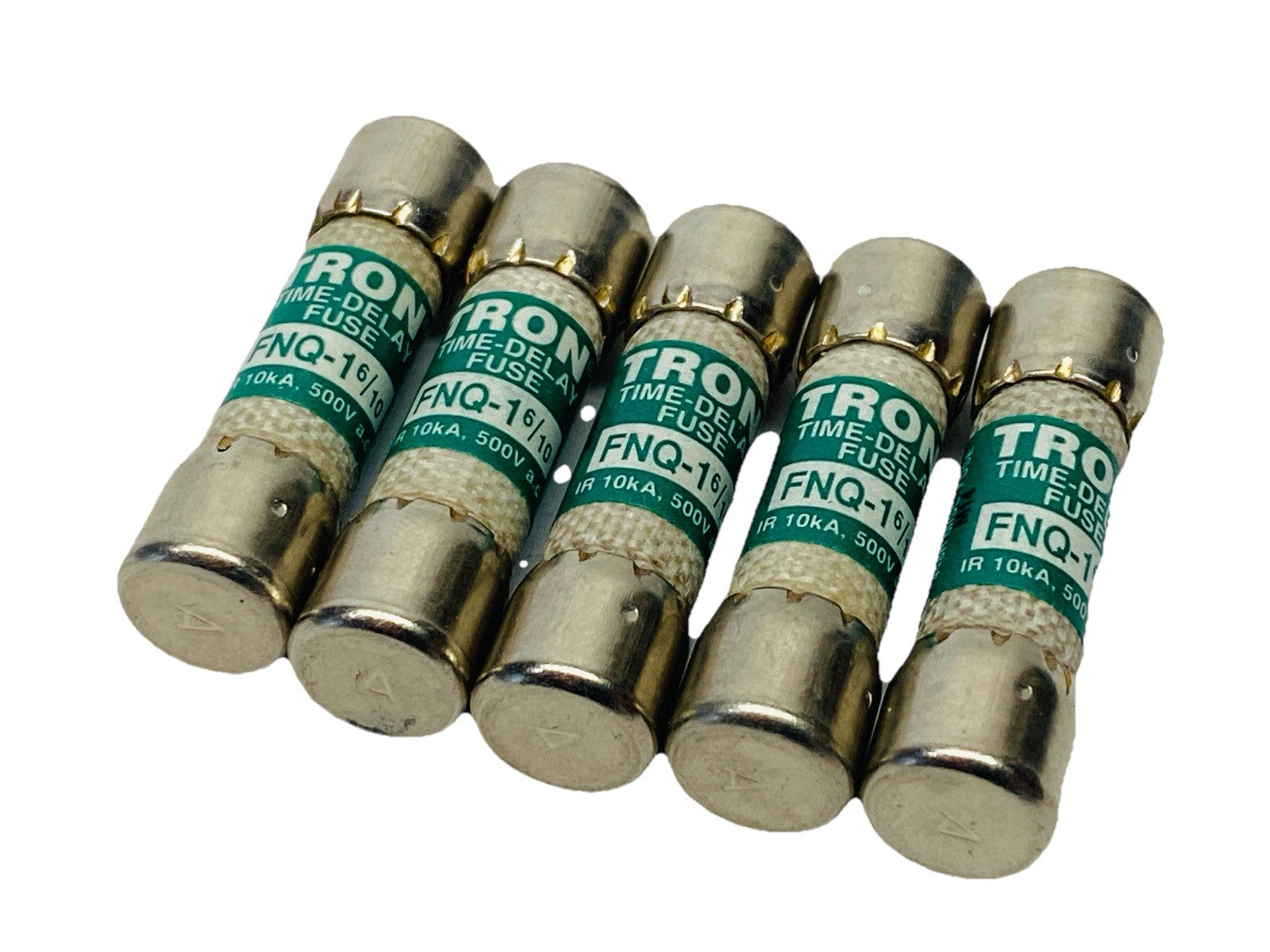 Cooper Bussmann FNQ-16/10 Tron Time Delay Fuse 1-6/10A 500VAC LOT OF 5 - Maverick Industrial Sales