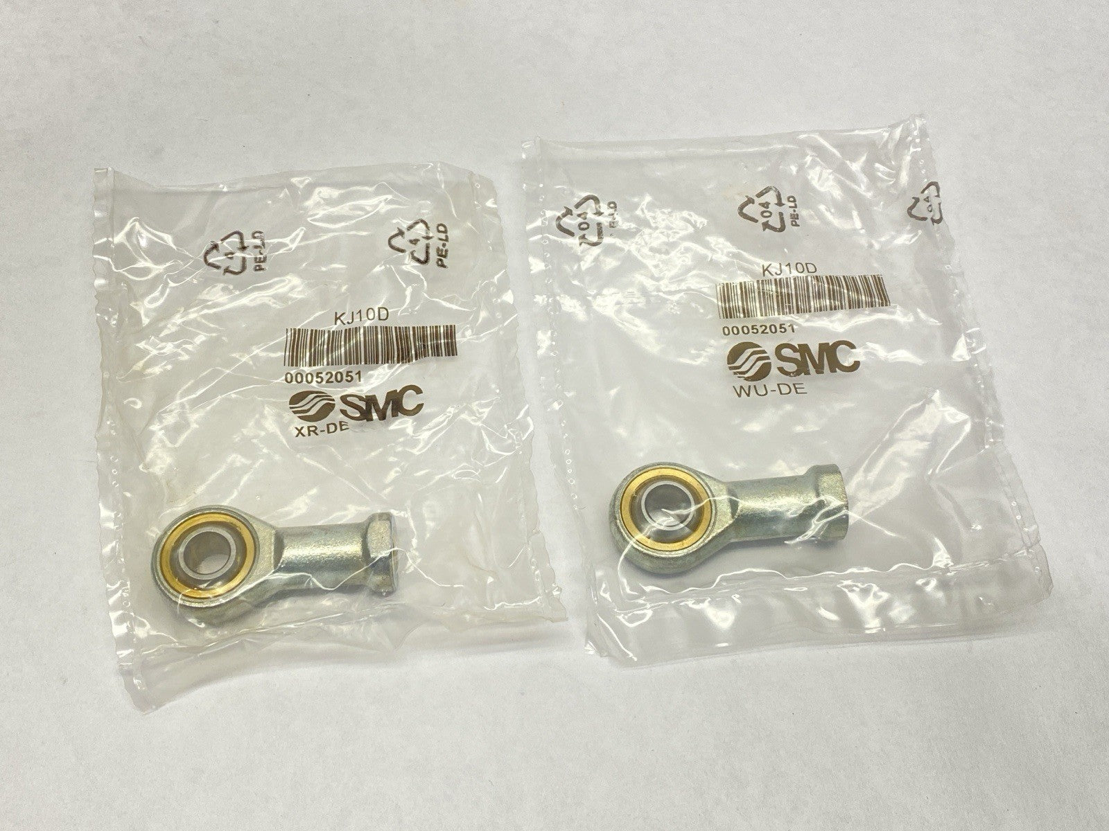 KJ10D | SMC Female Steel Rod End M10 x 1.25mm Thread 25mm Bore LOT OF 2 - New - Maverick Industrial Sales