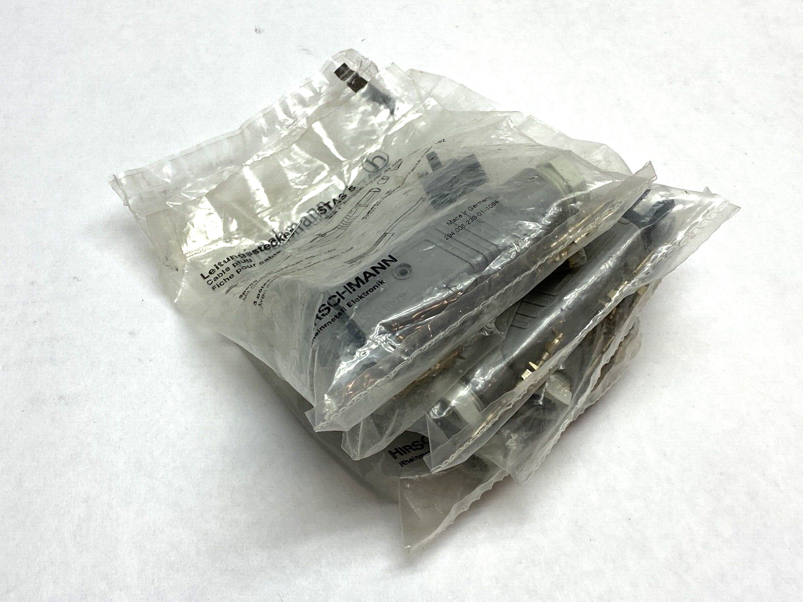 Hirschmann 931692‑106 Leitungsstecker STAS 5 Cable Plug LOT OF 6 - Maverick Industrial Sales