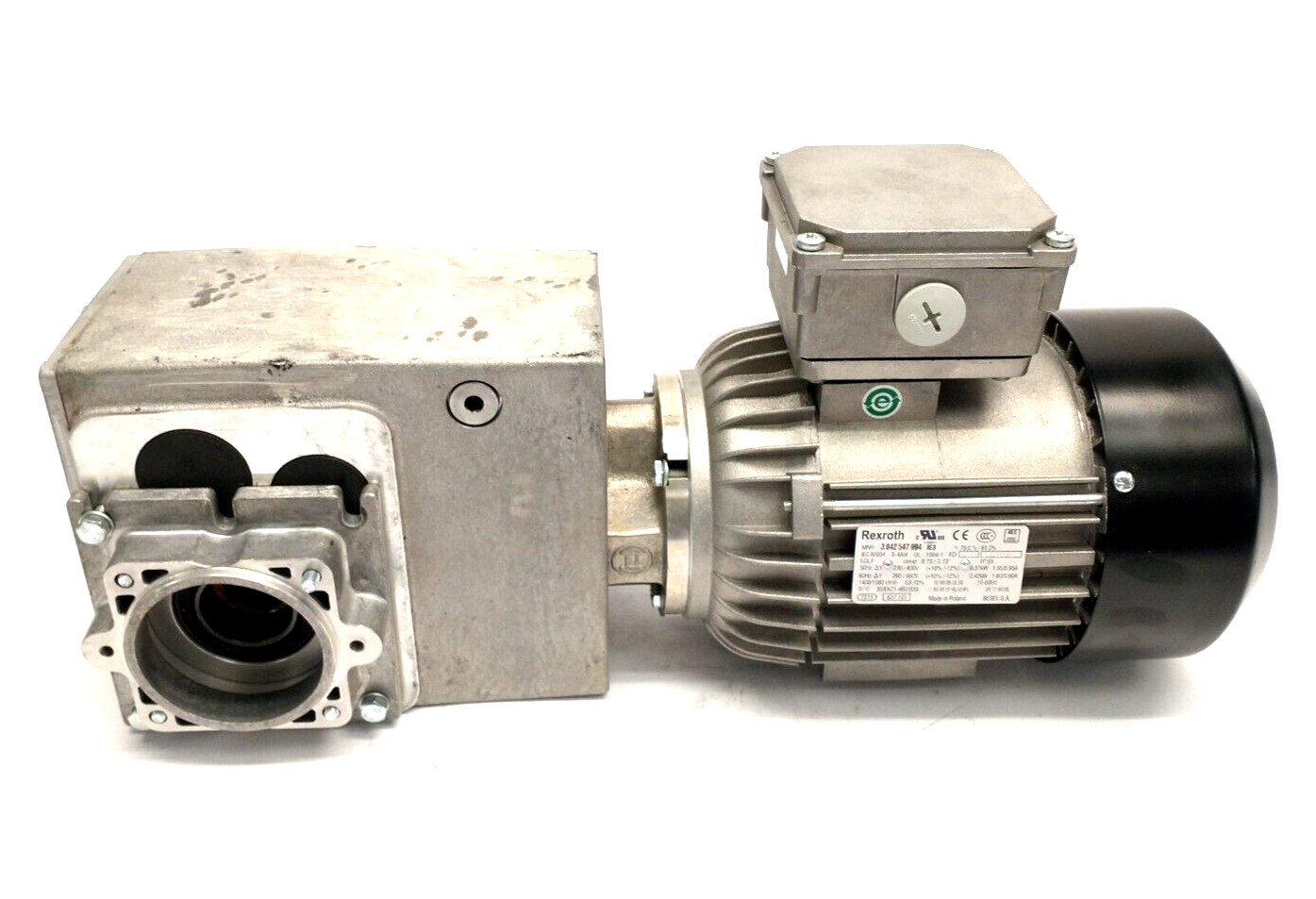 Bosch Rexroth 3842547994 Asynchron 3PH Motor .42kW w/ 3842519001 Gearbox - Maverick Industrial Sales