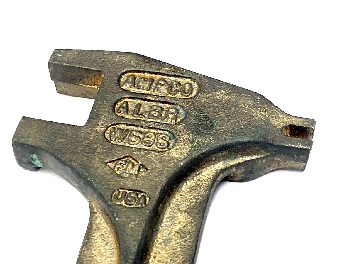 W58S | Ampco Non-Sparking Drum Plug/Bung Wrench, Aluminum Bronze, 15" Length - Used - Maverick Industrial Sales