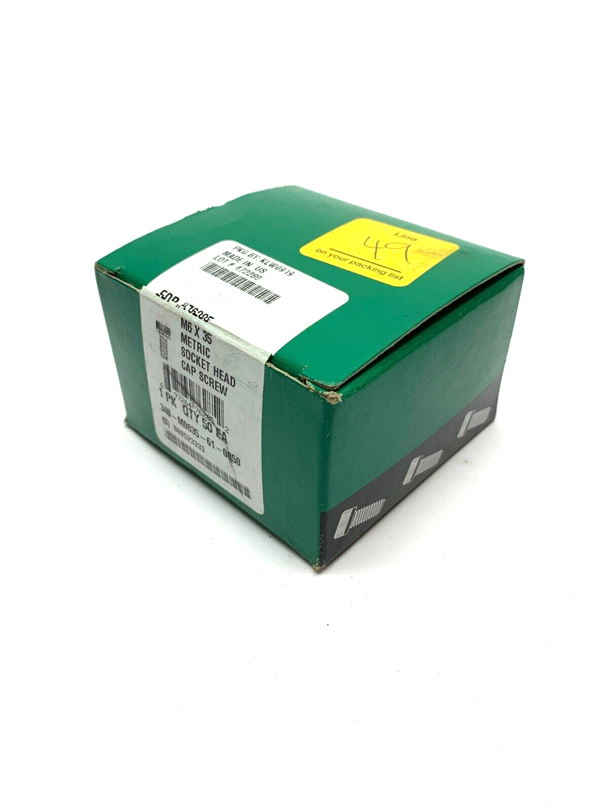 Decorah 340-M0635-61-0050 Metric Socket Head Cap Screw M6 x 35mm BOX OF 50 - New - Maverick Industrial Sales