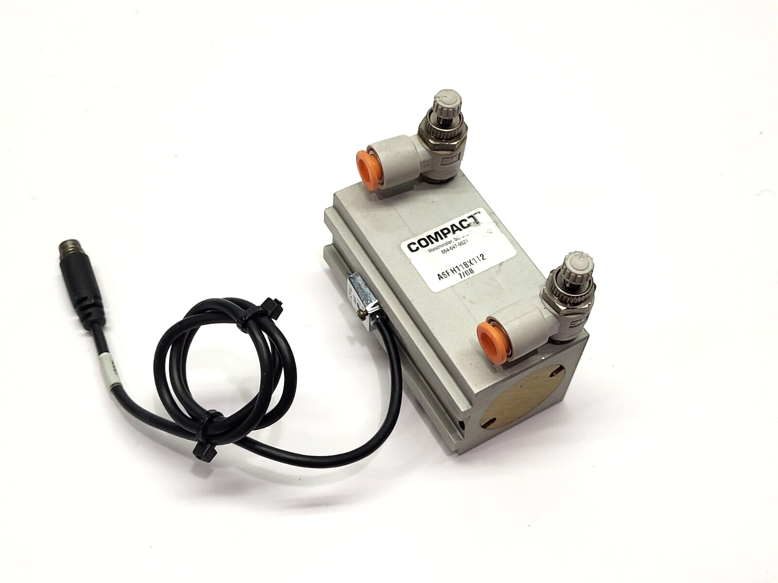 Compact ASFH118X112 Pneumatic Cylinder 1-1/8" Bore 1-1/2" Stroke - Maverick Industrial Sales