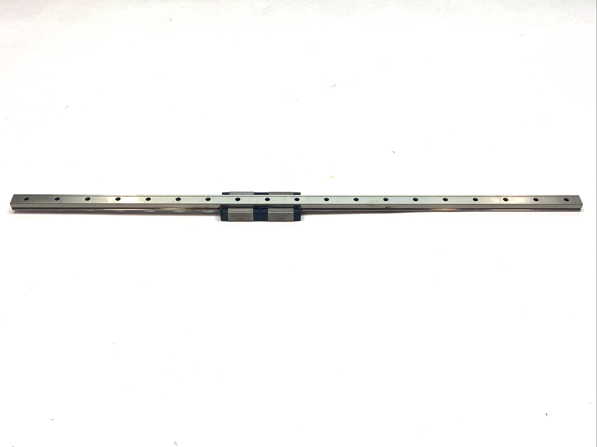 LWL12B | IKO Linear Bearing Guide Blocks (2x) w/ Guide Rail 475mm L x 12mm W- Used - Maverick Industrial Sales