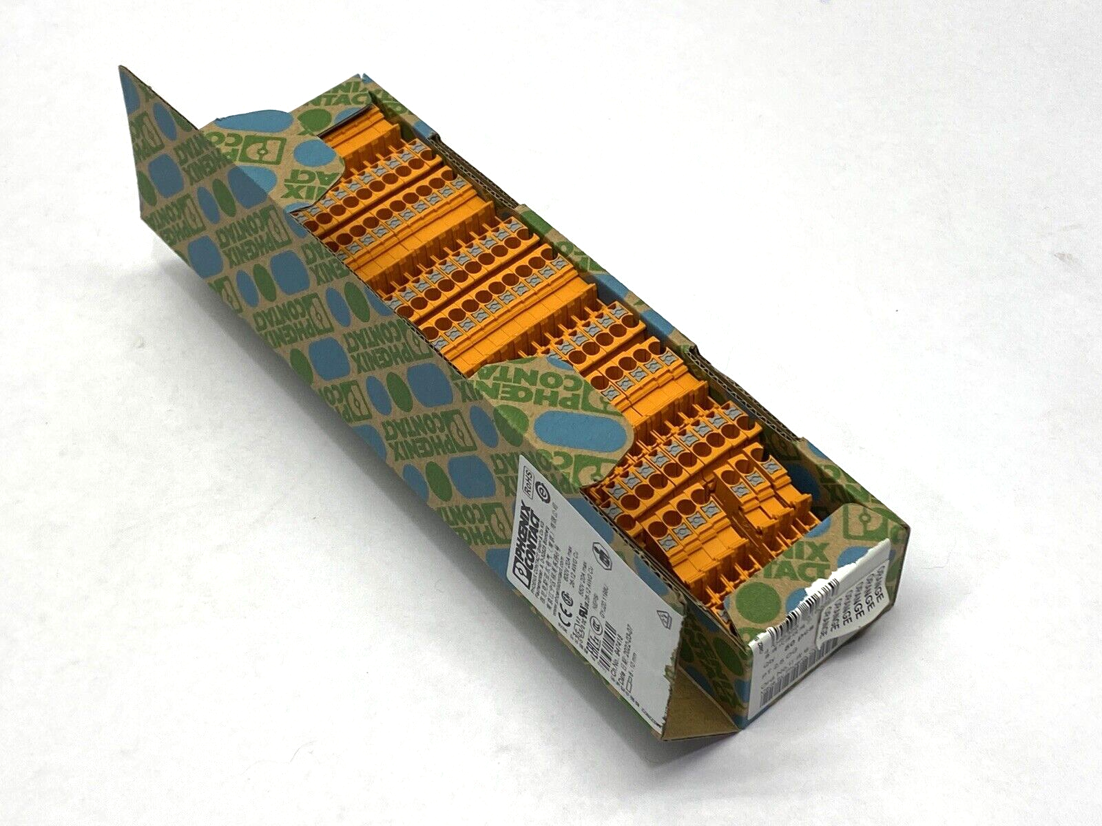 Phoenix Contact 3212329 Terminal Block PT 2,5 OG LOT OF 47 - New – Open box - Maverick Industrial Sales