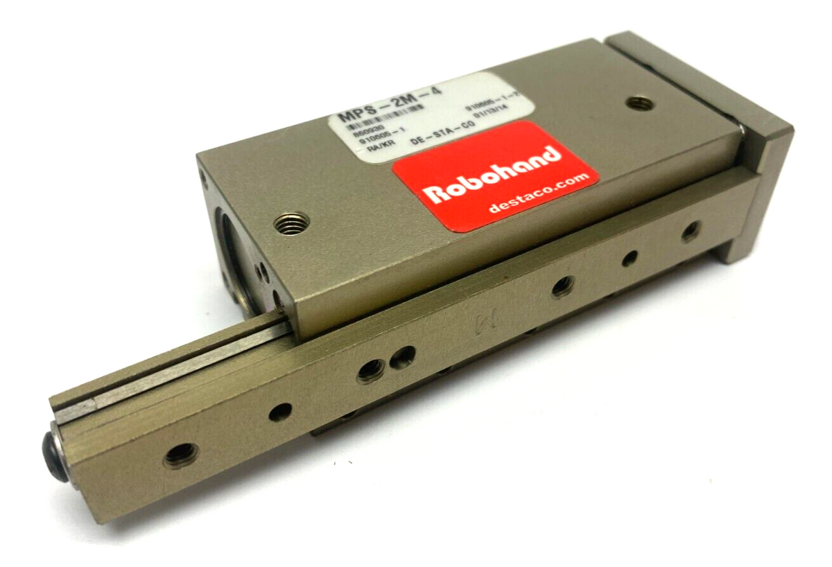 MPS-2M-4 | Destaco Robohand Miniature Dual-V Roller Bearing Slide Magnetic Piston - New Other - Maverick Industrial Sales