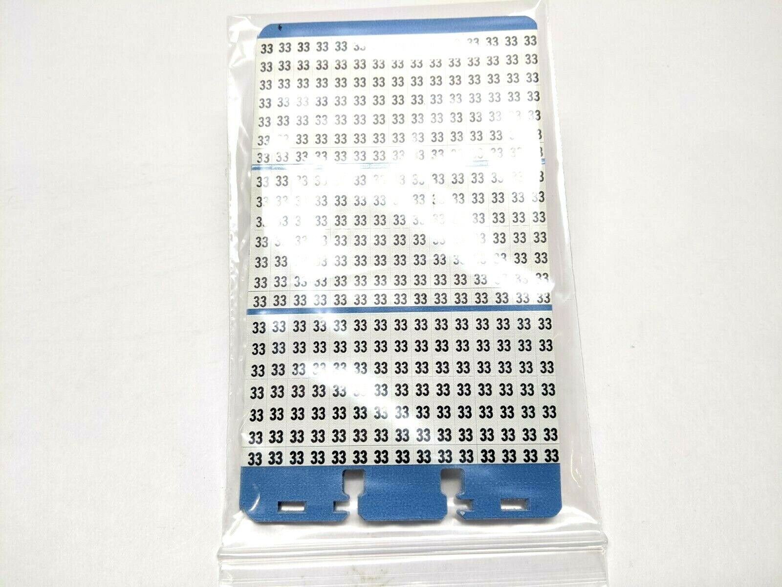 Brady WM-33 Vinyl Cloth Wire Marker LOT OF 10 Sheets - New – Open box - Maverick Industrial Sales