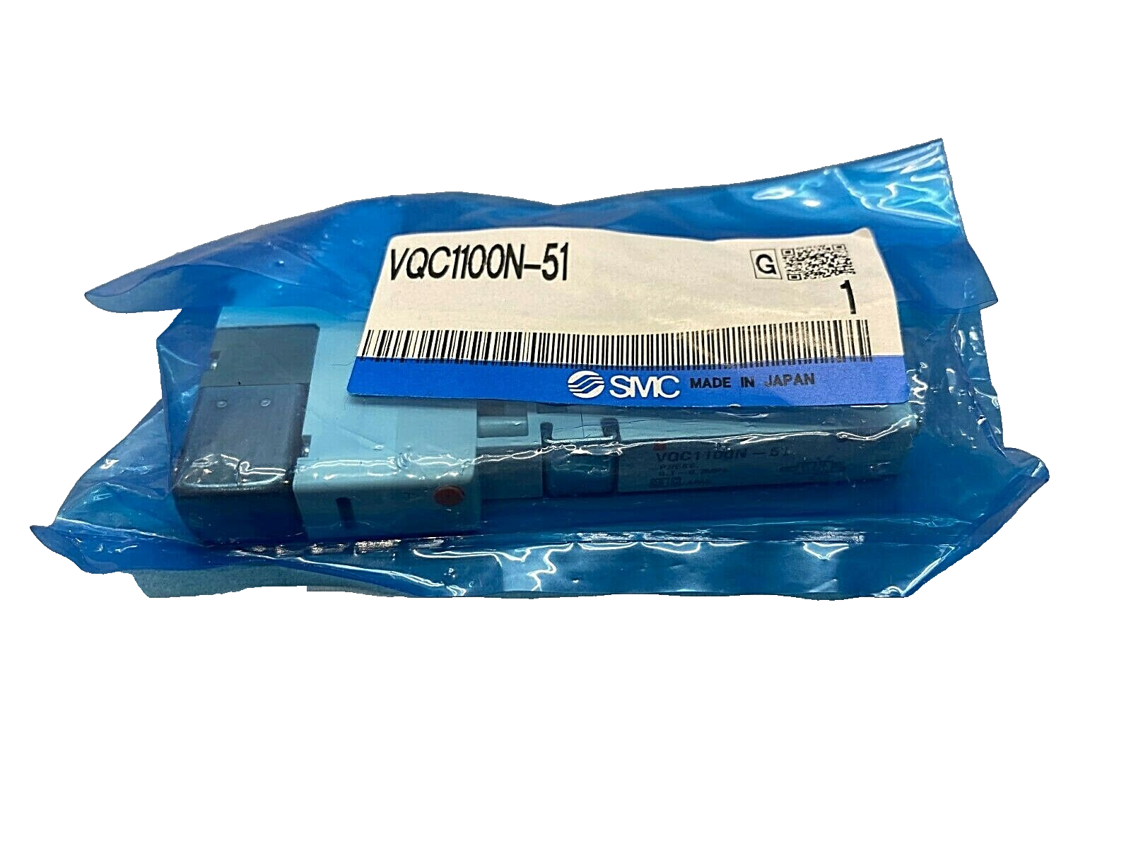 VQC1100N-51 | SMC Solenoid Valve 5 Port, 2 Position 24VDC 101 PSI MAX - New - Maverick Industrial Sales