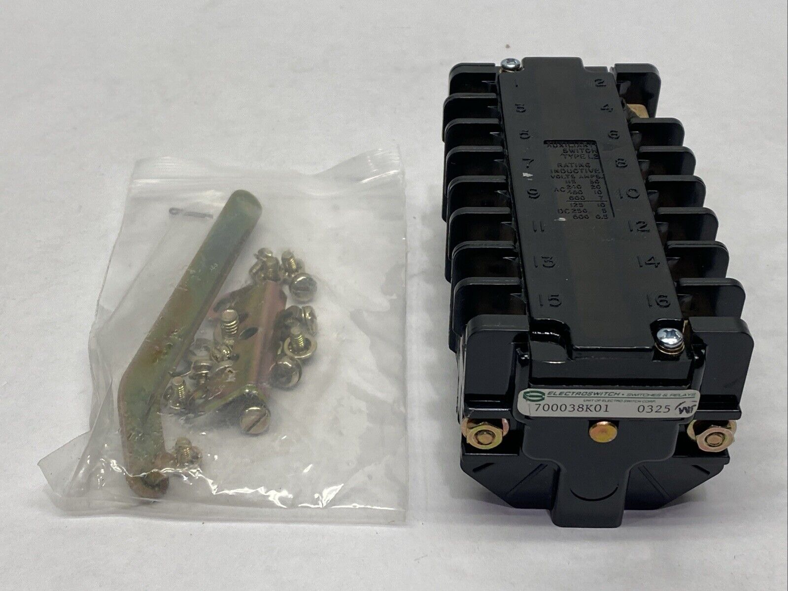 Electroswitch 700038K01 Rotary Switch 8 Contact 20A 240VAC - Used - Maverick Industrial Sales