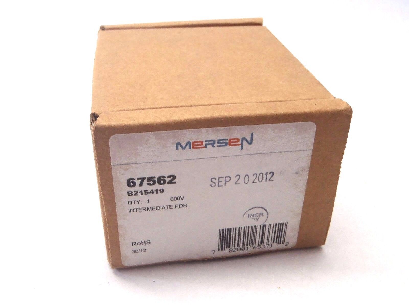 67562 | Mersen Intermediate Dual Fuse Block PDB 600V B2155419 - New – Open box - Maverick Industrial Sales