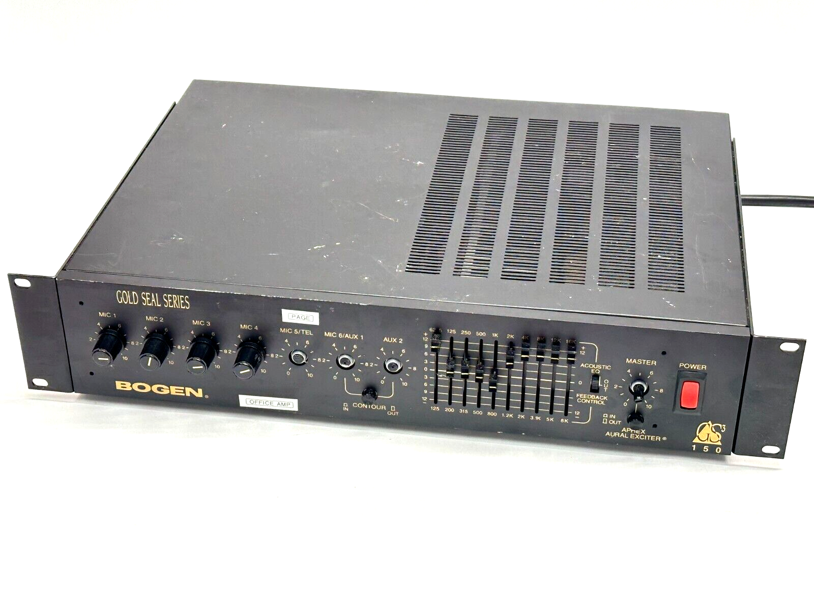 Bogen GS-150 Gold Star Series Amplifier 10-Band Equalizer - For parts or not working - Maverick Industrial Sales
