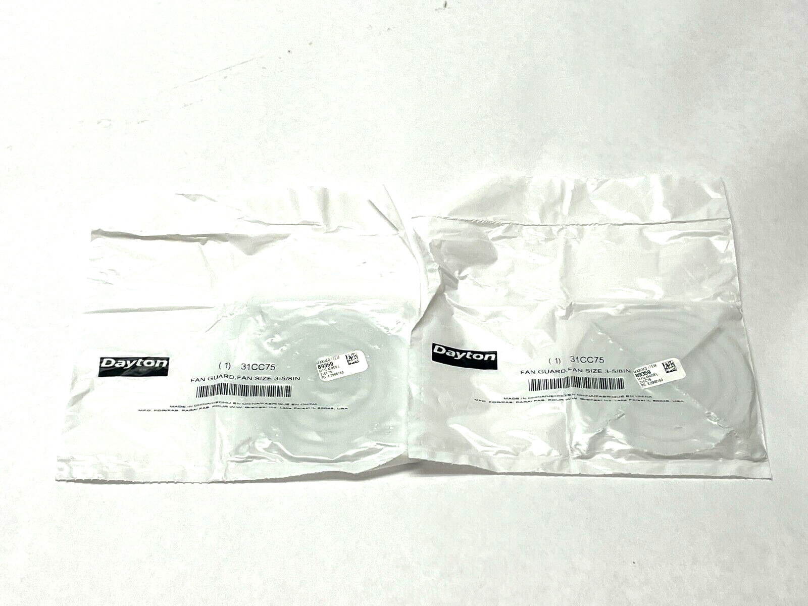 Dayton 31CC75 Fan Guard 3-5/8" LOT OF 2 - New - Maverick Industrial Sales