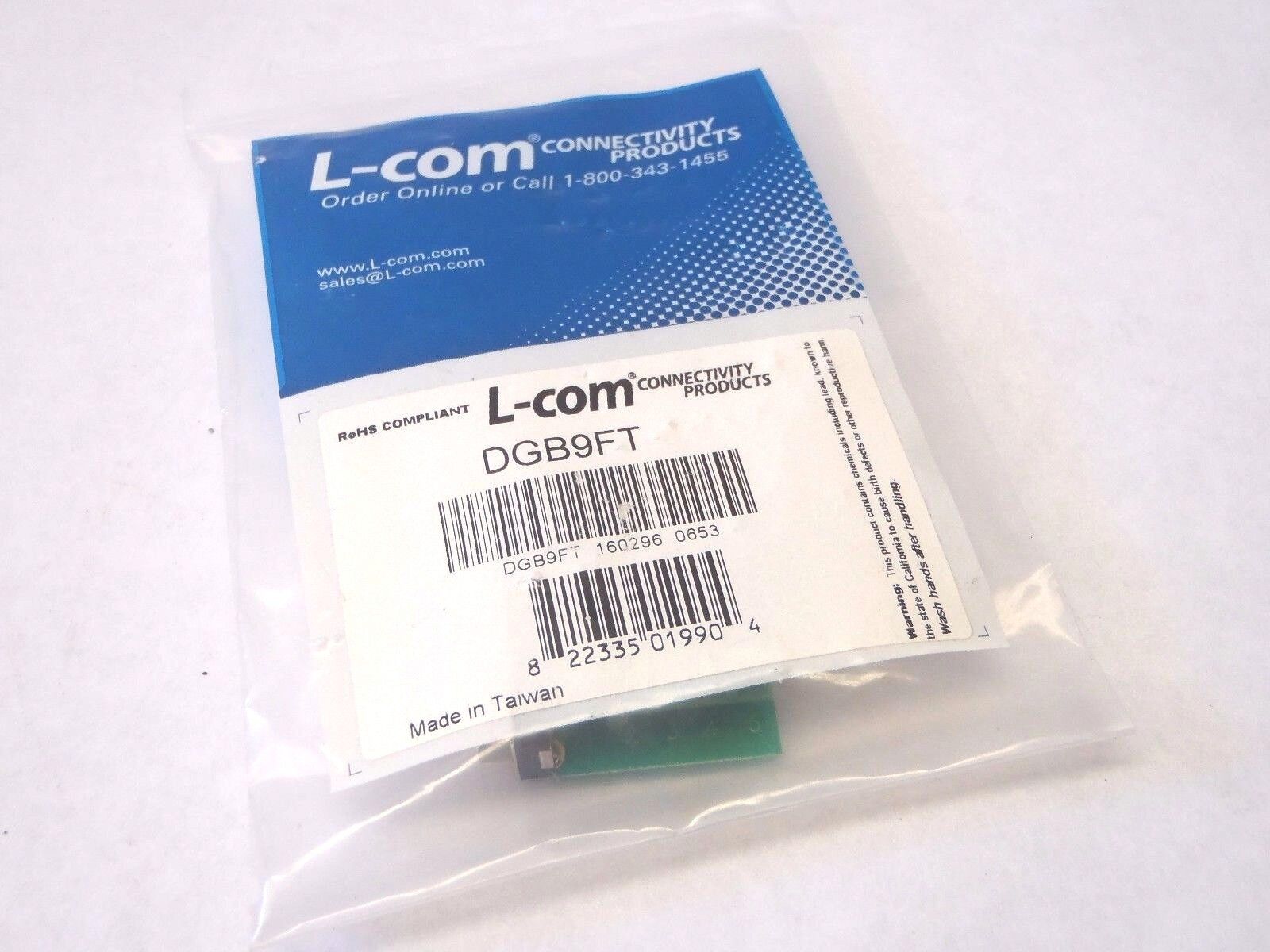 DGB9FT | L-Com Female Panel Mountable Field - New - Maverick Industrial Sales