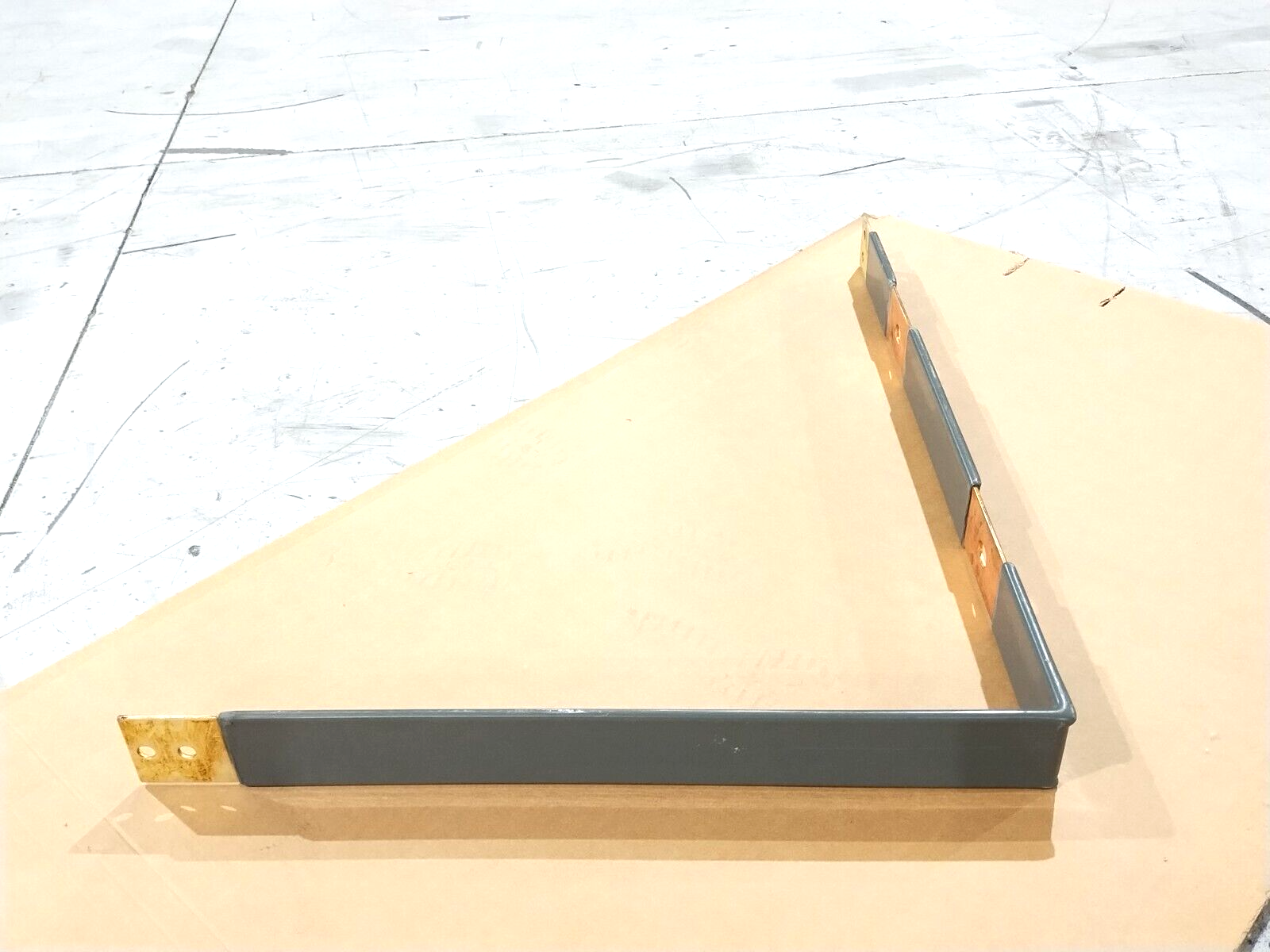 Powell 41418PBDF10591 90 Deg. Vertical Bus Bar 39"L x 51"H, 4" Wide x 1/4" Thick - New – Open box - Maverick Industrial Sales