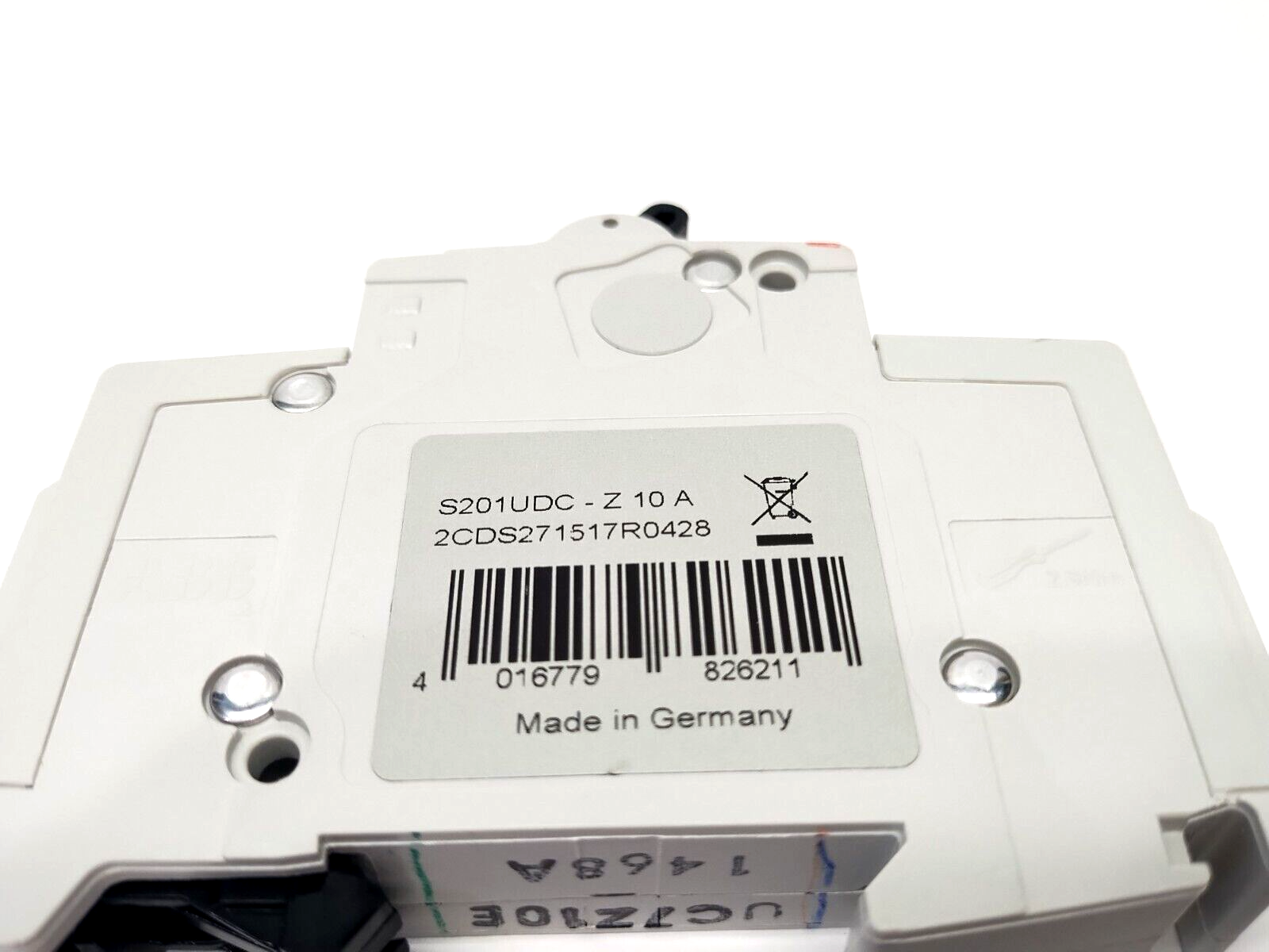 2CDS271517R0428,S201UDC-Z10A,S201UDC-Z10,S201UDC-Z10 A,S201UDC-Z 10 A | ABB S201UDC-Z10 A Circuit Breaker 1P 10A 60VDC 2CDS271517R0428 - New – Open box - Maverick Industrial Sales